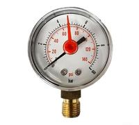 Manomètre 10 bar Y50 radial M10 x 1 - Lecture précise pour cadran - Pour eau, huile, air, systèmes hydrauliques et chauffage domestique