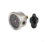 Manomètre - 100 psi, régulateur en acier inoxydable, adaptateur AN4 AN6 AN8 AN10 AN12, /8 pour raccord de port femelle NPT, pression de conduite d'essence pour, pour automobile (AN4)