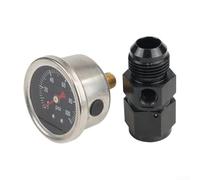 Manomètre - 100 psi, régulateur en acier inoxydable, adaptateur AN4 AN6 AN8 AN10 AN12, /8 pour raccord de port femelle NPT, pression de conduite d'essence pour, pour automobile (AN10)