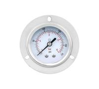Manomètre 50 mm -1-0-600 bar, connexion arrière avec bride, boîtier en acier inoxydable 304(NPT 1-4,0-4bar)