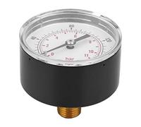 Manomètre 50 Mm, Cadran 1/4 BSPT, Connexion Arrière pour Air, Eau, Gaz, Manomètre 50 Mm (0-160psi 0-11bar)