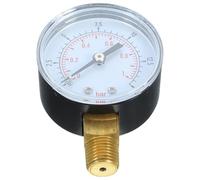 Manomètre à Air Comprimé 0-15 Psi Double Échelle, Métal Blanc