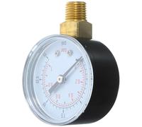 Manomètre à Air Comprimé 0-15 Psi Double Échelle, Montage Latéral