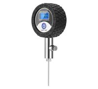 manomètre à bille - Pompe à air en silicone pour balles | Gonfleur portatif d'abs avec le manomètre, petit instrument d'essai de cuivre pour le sport de vélo de volley-ball de football à la maison ext