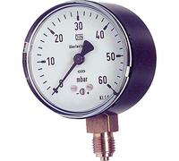 manometre a capsule KP 63.3 1/4" rad. DN8 0-60 mbars
