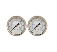 Manomètre à liquide, 0-30 PSI, 2 pouces, montage arrière 1/4 pouce