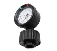 Manomètre à membrane en polypropylène avec filetage interne 1/2PT pour processus industriels impliquant le contrôle de la pression de l'huile et de l'air (0-4 kg)