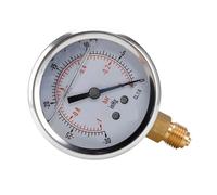 Manomètre à pression composé inférieur 1/4 BSP, rempli de glycérine, 68mm -1/+10 Bar et 1/4 BSP -30-150 inhg/psi(-1-4bar)
