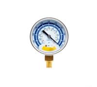 Manomètre à vide en acier inoxydable de 0 à -1000 mbar G1/8" résistant aux chocs pour cadran pour pompes V-i120 125E 140 240 63 mm argenté couvercle transparent mesure précise pour compteur d'eau