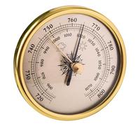 Manomètre atmosphérique avec cadran de 7,1 cm, baromètre à cadre doré pour un suivi précis de la météo