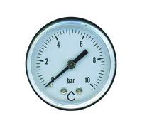 Manomètre axial mâle 1/4 mesure 0-10 bars d. 50 mm - AYOR WHS - SOMATHERM - 691-08