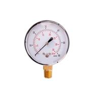 Manomètre basse pression en acier noir 2-1/2", double échelle, 1/4", NPT, montage LWR, 0-5 PSI