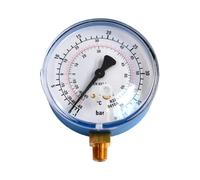 Manomètre Basse Pression Professionnel, Balances pour Gaz Réfrigérant R32 et R410A, Manomètre avec Raccordement Vertical et Filetage Mâle 1/8" Npt, Diamètre 80 Mm