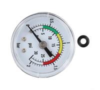 Manomètre conçu pour pompes à filtre à sable Intex 11224 de 35,6 cm, 40,6 cm, manomètre robuste en acier inoxydable CVC, pièce de rechange