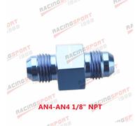 Manomètre De Carburant An4/6/8/10 À Mâle,En Aluminium,Avec Adaptateur De Port Npt De 1/8 Pouces,Bleu/Noir - Type Blue #C
