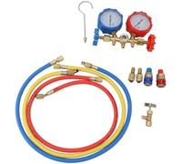 Manomètre de climatisation R410 22 134A, 3 voies, ensemble de tubes de jauge de collecteur de Diagnostic AC pour le chargement du