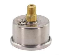 Manomètre de filtre de piscine de 5,1 cm, boîtier en acier inoxydable, plage de 0 à 6 000 psi/0 à 40 MPa, rempli de liquide pour des lectures précises, montage arrière central 1/4 NPT