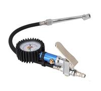 Manomètre de gonflage de pneus gonfleur de pneus manomètre 0-12 bar pistolet de pression de pneu auto-serrant avec manomètre de pression d'air et raccord d'air rapide pour voitures motos camions et bi