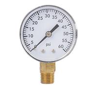 Manomètre de manomètre NPT 1/4 pouces 0-60psi cadran circulaire Installation facile résistance à la performance Stable mesure de l'eau, de l' et de l'air