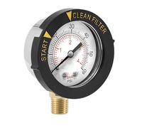 Manomètre de piscine - Moniteur de 0 à 60 PSI, indicateur de pression d'eau, testeur de filtre | Pour filtration de pompe de piscine, spa, réservoir d'eau, accessoires de mant