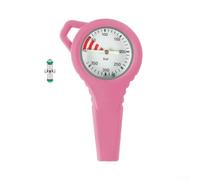 Manomètre de plongée avec tuyau en fibre de carbone 7/16 filetage 20UNF et cadran lumineux avec rotation à 360 degrés pour des contrôles de pression pratiques (rose)