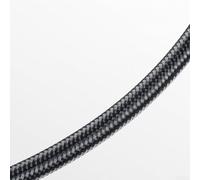 Manomètre de plongée avec tuyau en fibre de carbone 7/16 filetage 20UNF et cadran lumineux avec rotation à 360 degrés pour des contrôles de pression pratiques (blanc)