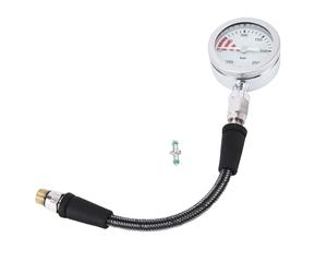 Manomètre de Plongée, Jauge de Pression Luminiscente, Tube Haute Pression en Acier, Tuyau Fibre de Carbone - Précision Fiable, Éclairage dans l’Obscurité, Confort pour Plongeurs