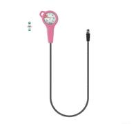 Manomètre de plongée sous-marine avec tuyau tissé en fibre de carbone 7/16 20UNF et cadran lumineux pour une meilleure visibilité dans l'obscurité (rose)