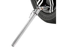 Manomètre de pneu à double tête - Manomètre professionnel en acier inoxydable, outil pratique pour vélo, camping-cars, SUV, voiture, camion, des pneus