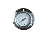 Manomètre de pression 50 mm -1-0-600 bar, connexion arrière avec bride, boîtier en acier inoxydable(BSP(G) 1-4,-1-0bar)