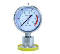 Manomètre de Pression d'air et de glycérol 0-2,5 Mpa, diamètre 60 mm, diaphragme en Acier Inoxydable, jauge hydraulique pour Huile et Eau, manomètre numérique YTP60 (Radial, 0-2,5 Mpa)