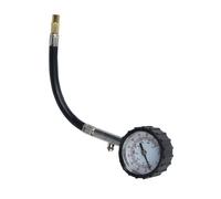Manomètre de Pression des Pneus 100 Psi Noir pour Vélos et Camions | Léger et Facile à Transporter, Cuivre, Acier Inoxydable et Caoutchouc, Usage Simple