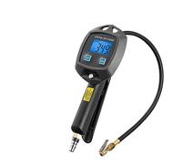 Manomètre de pression des pneus affichage numérique surveillance de haute précision pistolet de gonflage pneu de voiture Manometro avec tuyau de gonflage universel Facile à Utiliser