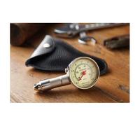 Manomètre de pression des pneus Vintage Speed avec étui cuir noir