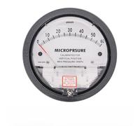 Manomètre de pression différentielle 0-60 Pa TE2000 avec précision ± 4 %, boîtier en aluminium, affichage rond de 120 mm, pour pièces propres, HVAC et micro-électronique, montage vertical, connecteurs