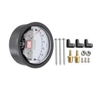 Manomètre de pression différentielle avec taille compacte et construction en aluminium pour une surveillance fiable de la pression (0-100 pa)