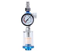 Manomètre de régulateur d'air de 1/4 pouce jauge de régulateur de pulvérisation pneumatique de pression d'air pour pistolet de peinture par pulvérisation