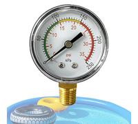 Manomètre de remplacement pour piscine | Lecture Facile, Interface Standard, Précision 0-2,4 Bar - Manomètre pour filtre de piscine - Jardin, Hôtel, Centre De Fitness, Resort, Aquarium, Bain À Remous,