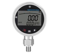 Manomètre en Acier Inoxydable Manomètre Hydraulique Numérique 0-400 BAR / 0-40 MPa / 0-5800 PSI Testeur de Pression D'air Numérique avec Mesure D'affichage LCD et Connexion G1/4