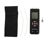 Manomètre Entrée Portable Différentiel Numérique Double, D'air | Mesure de Pression Différentielle, Enregistrement des Valeurs Max et Min, Conservation des Données, Abs Noir
