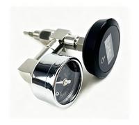 Manomètre et thermomètre for machine à café semi-automatique E61, kit d’accessoires de modification de tête d’infusion(Black)