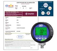 Manomètre étalonné SIKA E2 avec certificat d'étalonnage accrédité (accepté par le COFRAC) (-1 a 40 bar)