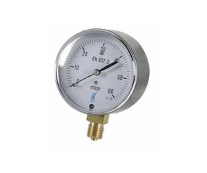 Manomètre - EXPERTBYNET - Modèle 63mm - 0 à 60 mbars - Précision 2% - Filetage M1/4