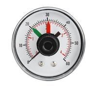 Manomètre Filtre Piscine, 0-60 psi, Cadran 2", Raccord Laiton 1/4", Indicateur de Pression d'eau en laiton pour Filtre à Sable, Spas, Aquariums