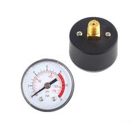 Manomètre hydraulique pour compresseur d'air 0-170 PSI 0-12 bar avec boîtier et analogique transparent pour des lectures précises