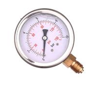 Manomètre Jauge avec Glycérine 0-10 bars 0-150 PSI Ø 63mm 1/4" Radial