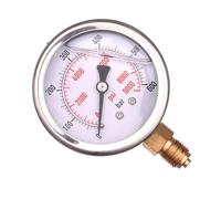 Manomètre Jauge avec Glycérine 0-600 bars 0-9000 PSI Ø 63mm 1/4" Radial