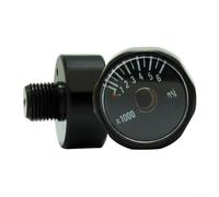 Manomètre mécanique 1/8 NPT pour surveillance de la pression d'air dans les applications de fabrication et d'entretien Face noire (B)