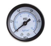 Manomètre, Mini manomètre basse pression 1/8 ", montage arrière avec cadre métallique for industriel G5AB Facile à lire