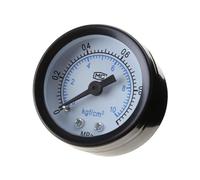 Manomètre, Mini manomètre basse pression à montage arrière, filetage 1/8 ", manomètre incassable for carburant, Air, huile et eau